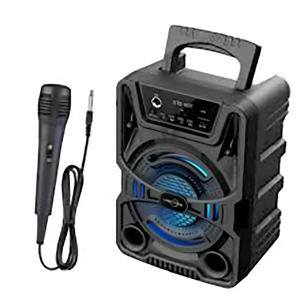 GTS-1797 Portable Bluetooth Speaker with Microphone and RGB Light – Deep Bass Wireless Speaker Bangladesh