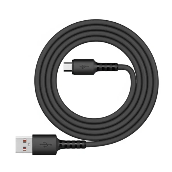 USB Type-C Fast Charging Data Cable in Black Color – 1 Meter Long