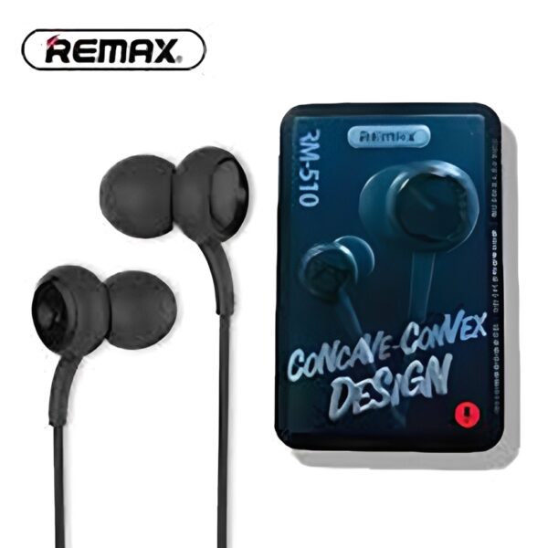 Remax RM-510 Wired Earphone – Deep Bass Sound & Comfortable Fit