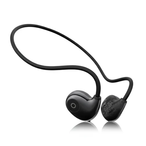 Roar 75 Wireless Bluetooth Neckband Earphone – Black Sports Sweatproof Headset