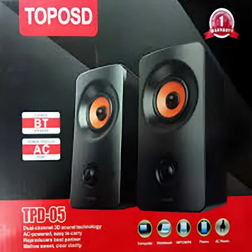 TOPOSD TPD-05 Bluetooth Speaker – Dual Channel 3D Sound System with Deep Bass