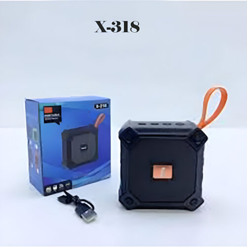 X-318 Portable Bluetooth Speaker – Waterproof Wireless Mini Sound Box