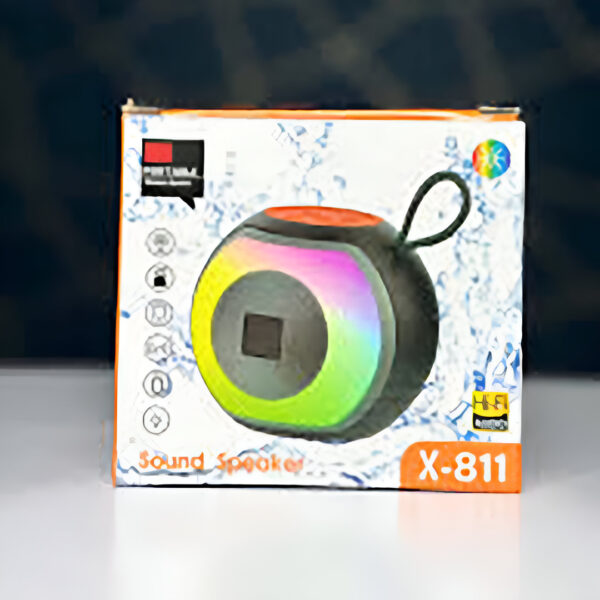 X-811 Portable RGB Bluetooth Speaker – Waterproof Wireless Mini Sound Box