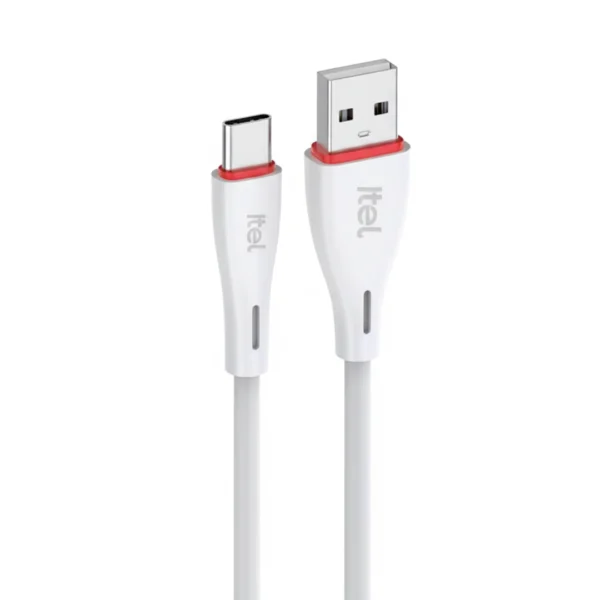 itel C24 Fast Charging Type-C USB Data Cable 2.4A White